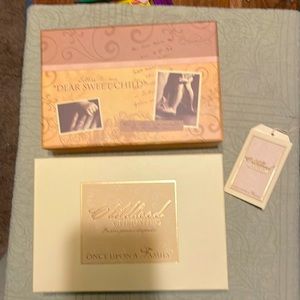 Once Upon a Family Letters to my child memory box and stationary.